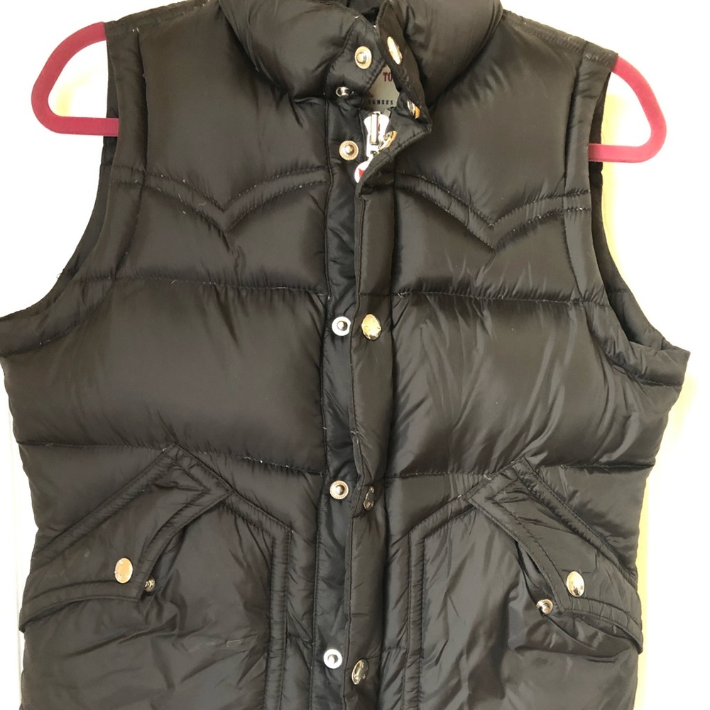 True Religion Black Down Puffer Vest